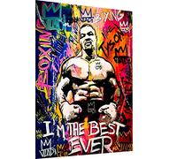 Magic Canvas Art Boxer Mike Tyson B8374 Pop Art - Lienzo decorativo (1 pieza, 60 x 40 cm), diseño pop art