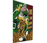 Magic Canvas Art Bugs Bunny Changer Pop Art - Lienzo decorativo (1 pieza, 80 x 40 cm), diseño de conejo