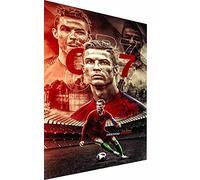 Magic Canvas Art - Cuadro de Cristiano Ronaldo CR7, lienzo de 1 pieza, impresión artística de alta calidad, moderno, decoración de pared, diseño de pared - P5286, tamaño: 90 x 60 cm