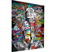 Magic Canvas Art Marilyn Monroe B8360 - Lienzo decorativo (1 pieza, 60 x 40 cm), diseño pop art