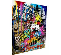 Magic Canvas Art Pop Art B8058 - Lienzo decorativo (40 x 30 cm), diseño de Mickey Mouse Sunny
