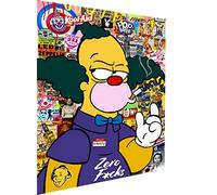 Magic Canvas Art Simpsons Krusty Pop Art - Lienzo decorativo para pared (1 pieza, 40 x 30 cm), diseño de Krusty