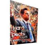 Magic Canvas Art Wolf of Wall Street Pop Art - Lienzo decorativo (1 pieza, 40 x 30 cm), diseño de lobo de la calle