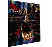 Magic Canvas Art WTD B8391 - Lienzo decorativo (1 pieza, 80 x 60 cm), diseño de león