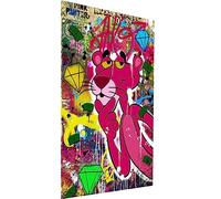 Magic Canvas Art WTD - Lienzo decorativo (1 pieza, 120 x 60 cm), diseño de pantera de Rosaroter