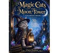 Magic Cats of the Moon Tower Coloring Book: 50 Enchanted Fantasy Cat Illustrations for Adults and Teens