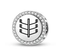 Magic Charms Joyería de jacinto persa de plata de ley 925, pulsera de encanto, símbolos culturales étnicos, regalos para mujeres