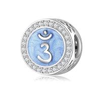 Magic Charms Mujer 7 Chakras Charms Colgantes Plata de Ley 925 Bead Charm Abalorios Compatible con Collar e Pulsera por Madre Hija Amigas