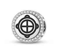 Magic Charms Plata de ley 925 Adinkra Ohene Kra Conmunde Joyería Fit Pulsera Encanto étnico Cultural Símbolos Regalos para Mujeres