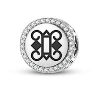 Magic Charms Plata de ley 925 Adinkra Otumfuo Wuo Ye Ya joyas Fit pulsera encanto étnico símbolos culturales regalos para mujeres