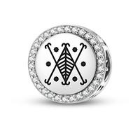 Magic Charms Plata de ley 925 América Central Ayizan Velekete joyas Fit pulsera encanto étnico símbolos culturales regalos para mujeres