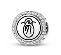 Magic Charms Plata de ley 925 antroposofía Escorpio Seal joyas Fit pulsera encanto étnico símbolos culturales regalos para mujeres