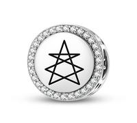 Magic Charms Plata de ley 925 antroposofía mística cordero joyería Fit pulsera encanto étnico símbolos culturales regalos para mujeres