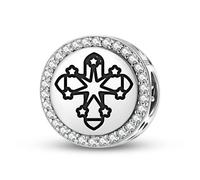 Magic Charms Plata de ley 925 antroposofía The Rose Cross joyas Fit pulsera encanto étnico símbolos culturales regalos para mujeres