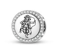Magic Charms Plata de ley 925 Budista Dios Curucula Joyería Fit Pulsera Encanto étnico Cultural Símbolos Regalos para Mujeres