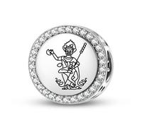 Magic Charms Plata de ley 925 Budista Dios Krodikali joyas Fit pulsera encanto étnico símbolos culturales regalos para mujeres