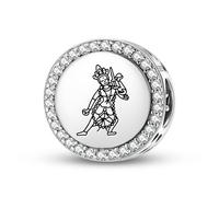 Magic Charms Plata de ley 925 Budista Dios Vajrayogini Joyería Fit Pulsera Encanto Símbolos Culturales étnicos Regalos para Mujeres