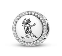 Magic Charms Plata de ley 925 Budista Dioses Ekajati joyas Fit pulsera encanto étnico símbolos culturales regalos para mujeres