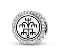 Magic Charms Plata de ley 925 Central America Babalu Aye Joyería Fit Pulsera Encanto étnico símbolos culturales regalos para mujeres