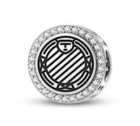 Magic Charms Plata de ley 925 Central America Ifa Divination Board Joyería Fit Pulsera Encanto étnico símbolos culturales regalos para mujeres