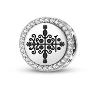 Magic Charms Plata de ley 925 Central America Papa Legba joyas Fit pulsera encanto étnico símbolos culturales regalos para mujeres