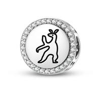 Magic Charms Plata de ley 925 Inuit Hare Spirit joyas Fit pulsera encanto étnico símbolos culturales regalos para mujeres