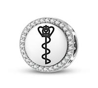 Magic Charms Plata de ley 925 Inuit Mace joyas Fit pulsera encanto étnico símbolos culturales regalos para mujeres