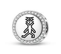 Magic Charms Plata de ley 925 inuit nanabozho joyería ajuste pulsera encanto étnico símbolos culturales regalos para mujeres