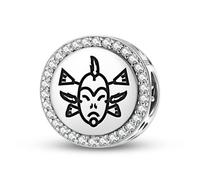 Magic Charms Plata de ley 925 Inuit Seal Mask Joyería Fit Pulsera Encanto étnico Cultural Símbolos Regalos para Mujeres