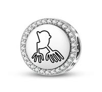 Magic Charms Plata de ley 925 Nazca líneas The Hands joyas Fit pulsera encanto étnico símbolos culturales regalos para mujeres