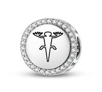 Magic Charms Plata de ley 925 Nazca líneas The Lizard joyas Fit pulsera encanto étnico símbolos culturales regalos para mujeres