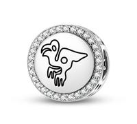 Magic Charms Plata de ley 925 Nazca líneas The Macaw joyas Fit pulsera encanto étnico símbolos culturales regalos para mujeres