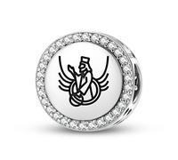 Magic Charms Plata de ley 925 Persa Ahura Mazda joyas Fit pulsera encanto étnico símbolos culturales regalos para mujeres
