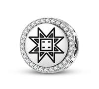 Magic Charms Plata de ley 925 Persa estrella joyería Fit pulsera encanto étnico símbolos culturales regalos para mujeres