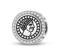 Magic Charms Plata de ley 925 Roman Empire Julius César joyas Fit pulsera encanto étnico símbolos culturales regalos para mujeres