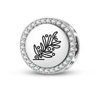 Magic Charms Plata de ley 925 Roman Empire Olive Olivum Joyería Fit Pulsera Encanto étnico símbolos culturales regalos para mujeres