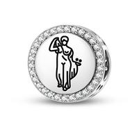 Magic Charms Plata de ley 925 Roman Empire Venus Genetrix joyas Fit pulsera encanto étnico símbolos culturales regalos para mujeres