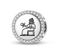 Magic Charms Plata de ley 925 sumeria Shamash joyas Fit pulsera encanto étnico símbolos culturales regalos para mujeres