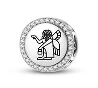 Magic Charms Plata de ley 925 Sumerian Apsu Abzu joyas Fit pulsera encanto étnico símbolos culturales regalos para mujeres