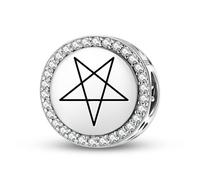 Magic Charms Plata de ley 925 Wicca 2nd Degree Wiccan joyas Fit pulsera encanto étnico símbolos culturales regalos para mujeres