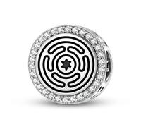 Magic Charms Plata de ley 925 Wicca Hecate's Wheel Joyería Fit Pulsera Encanto étnico símbolos culturales regalos para mujeres