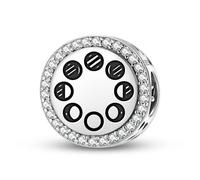 Magic Charms Plata de ley 925 Wicca Moon Phases joyas Fit pulsera encanto étnico símbolos culturales regalos para mujeres