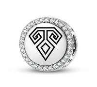 Magic Charms Pulsera de plata de ley 925 con diseño de símbolo cultural étnico, regalo para mujeres