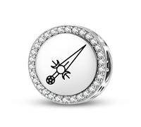 Magic Charms Pulsera de plata de ley 925 Wiccan Athame - Pulsera de plata de ley 925 con símbolos culturales étnicos, regalos para mujeres