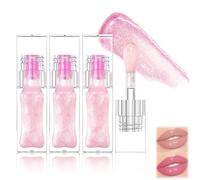 Magic Color Changing Moisturizing Lip Glow Oil Plumping Glimmer Glow Lipstick, Hydrating Lip Gloss Lip Balm Transparent Lip Care - Long Lasting Moisturizing Non-sticky Fresh Texture Lip Oil (3pcs)