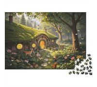 Magic Cottage Adultos Puzzles 1000 Piezas Papel Reciclado Sunlit Forest Puzzle for Adultoss Juego Padre-Hijo Accesorios Regalo de Bendiciones Vacacionales for Women 70x50cm/1000pcs