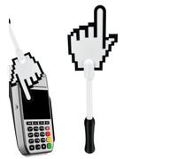 Magic Credit Card Holder - Finger Shape Tap To Pay Wallet for Contactless Shopping | 3D Printed Material with Slim Card Storage Case, Creative Payment Accessory for Daily Store Purchases, 11x3x3 7cm