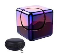 Magic Cube, Small Tabletop Spin Top, Educational Spinner Gyroscope, Portable Sensory Finger Cube Toy, Ideal for Developmental Play, Fine Motor Skills, Learning Tool, Multicolor