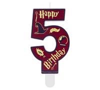 Magic Cumpleaños Numeros 5,Decoracion Cumpleaños Magic Wizard School 5 Año, Vela Cumpleaños Wizard School Cake Topper Niñas Chico