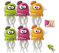 Magic Dancing Jellyflish, Crawling Octopus Toy, Crazy Wiggly Wonder Smart Automatic Obstacle Sensor Toys, Clockwork Design Smart-Tentacle Robotic Pet Toy Indoor Interactive(6PCS)